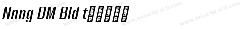 Nanueng DEMO Bold It字体转换